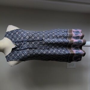 About A Girl Floral Lace-Up Sleeveless Dress